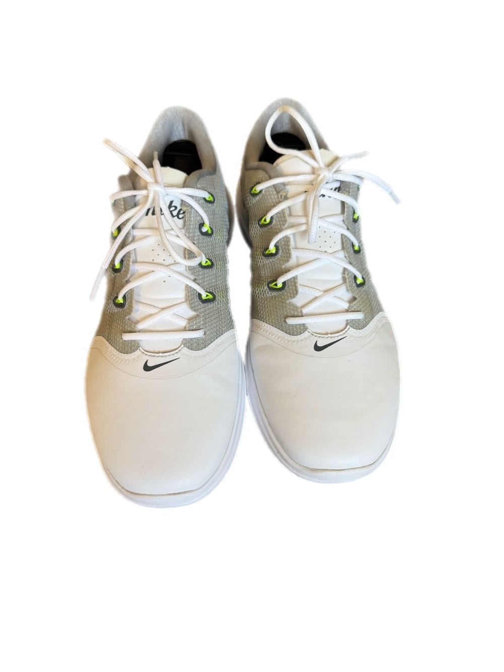 Nike Lunar Empress 2 women’s White and Light Gray spikeless golf shoes - Picture 5 of 8